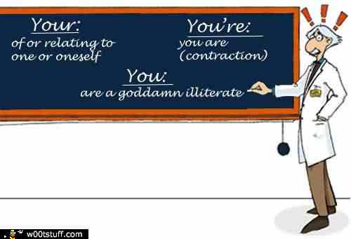 Your and you're grammar