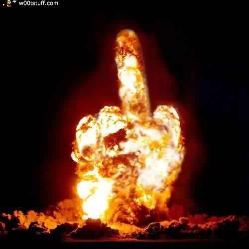 Nuclear middle finger