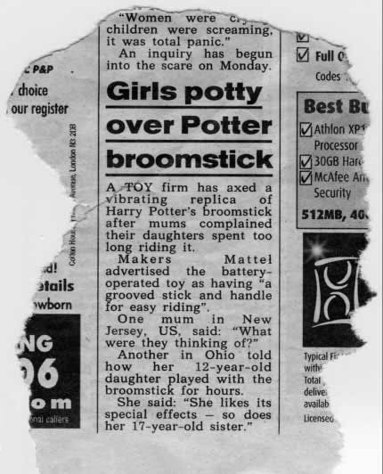 Harry Potter dildo broom 