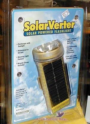 Wtf? Solar-powered flashlight