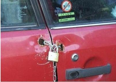 Ghetto door lock system 
