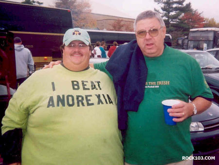 Fat guy with Anorexia shirt