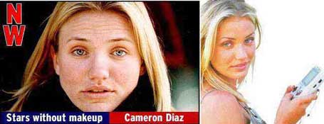 Cameron Diaz without makeup