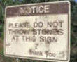 Funny pics mix: Stones at this sign picture