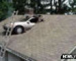 Funny pics tracker: Roof parking job picture