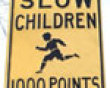 Slow children sign picture