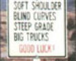 Funny pics tracker: Truck warning sign picture