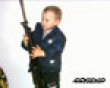 Little kid big gun picture