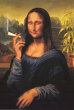 Funny pictures : Mona Liza smoking