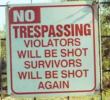 No Trespassing