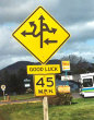 The road sign