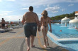 Fat guy with hot babe