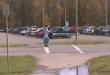 Funny videos : Guy dives under a bus!