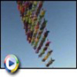 Funny videos : Parachute pyramid