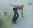 Girl trips in heels