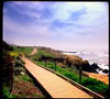 Calm run by the beach