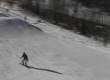 Funny videos : Snow boarder knocked out