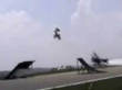 Incredible air show bike stunt