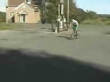 Bike jump faceplant