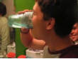 Funny videos : Fish swallowing backfires