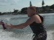 Extreme videos: Wake board beer grab