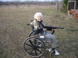 Funny videos : Granny machine gun