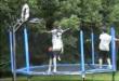Fun on a trampoline