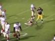 Streaker plowed by football player