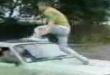 Car jump accident