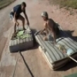 Extreme videos: Mattress surfing