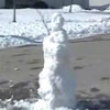 Funny videos : Snowman vs car