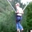 Funny videos : Human sling shot