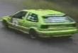 Funny videos : Rally car takes out crowd