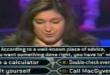 Millionaire contestant fails at 2nd question