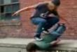 Funny videos : Human skateboard