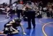 Funny videos : Father goes crazy in wrestling match