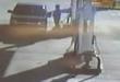 Funny videos : Gas station car crash