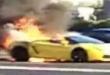 Funny videos : Burning lambo