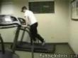 Funny videos : Treadmill take out