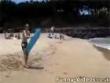 Funny videos: Boogie board mishap