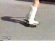 Funny videos: Slick skateboarding skills