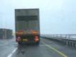 Funny videos: Crosswind tips truck over