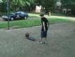 Funny videos: Skateboard and basketball shot