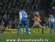 Sexy videos : Sexy streaker scores a goal