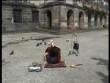 Stupid videos: Street performer gets stuck