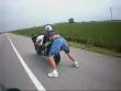 Motorcycle stunt goes awry