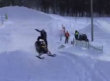 Snow mobile wipeout