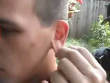 Extreme videos: Piercing your ear with a nail
