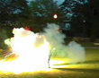 Extreme videos : Too many sparklers cause explosion