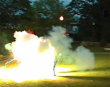 Extreme videos: Too many sparklers cause explosion